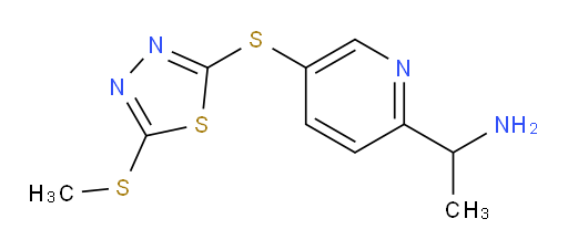 1-(5-((5-(methylthio)-1,3,4-thiadiazol-2-yl)thio)pyridin-2-yl)ethanamine
