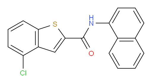 4-chloro-N-(naphthalen-1-yl)benzo[b]thiophene-2-carboxamide
