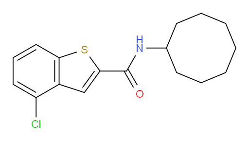 4-chloro-N-cyclooctylbenzo[b]thiophene-2-carboxamide