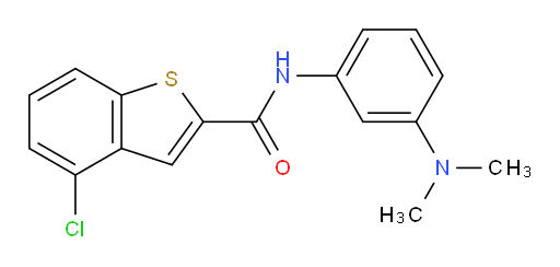 4-chloro-N-(3-(dimethylamino)phenyl)benzo[b]thiophene-2-carboxamide