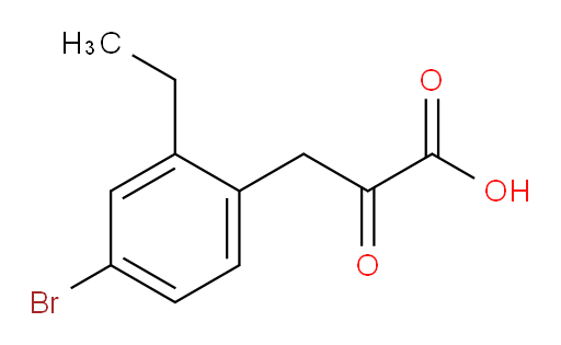 3-(4-bromo-2-ethylphenyl)-2-oxopropanoic acid