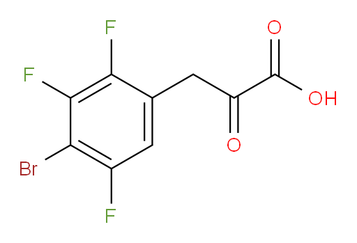 3-(4-bromo-2,3,5-trifluorophenyl)-2-oxopropanoic acid