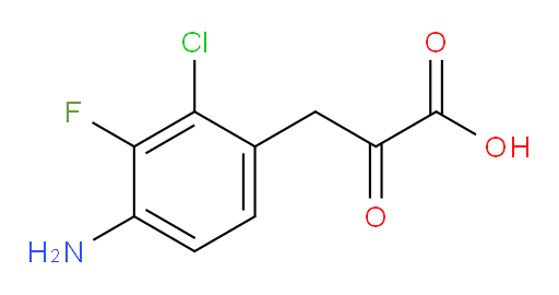 3-(4-amino-2-chloro-3-fluorophenyl)-2-oxopropanoic acid