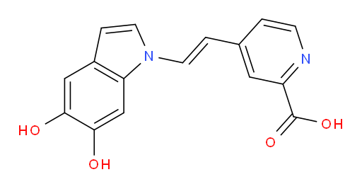 (E)-4-(2-(5,6-dihydroxy-1H-indol-1-yl)vinyl)picolinic acid