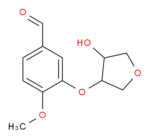 3-((4-hydroxytetrahydrofuran-3-yl)oxy)-4-methoxybenzaldehyde