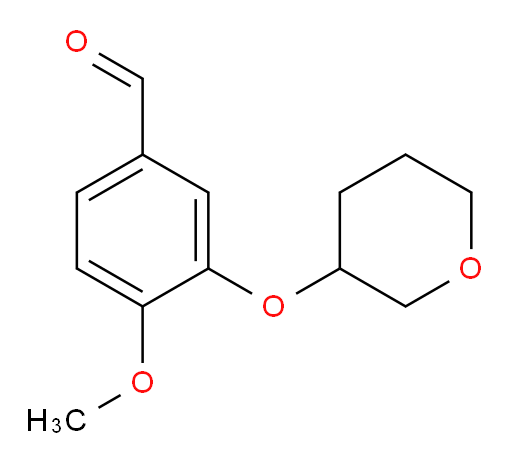 4-methoxy-3-((tetrahydro-2H-pyran-3-yl)oxy)benzaldehyde