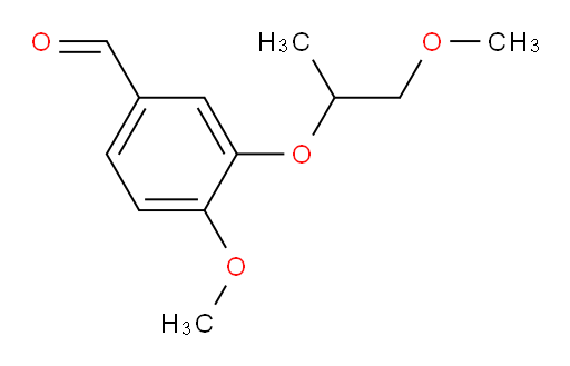 4-methoxy-3-((1-methoxypropan-2-yl)oxy)benzaldehyde