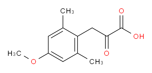 3-(4-methoxy-2,6-dimethylphenyl)-2-oxopropanoic acid