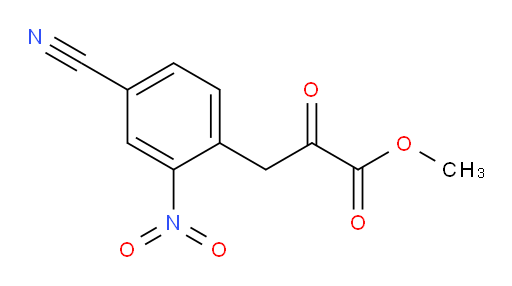 methyl 3-(4-cyano-2-nitrophenyl)-2-oxopropanoate