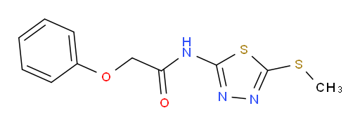 N-(5-(methylthio)-1,3,4-thiadiazol-2-yl)-2-phenoxyacetamide