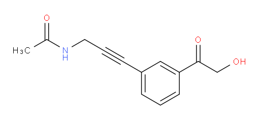N-(3-(3-(2-hydroxyacetyl)phenyl)prop-2-yn-1-yl)acetamide