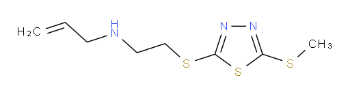 N-(2-((5-(methylthio)-1,3,4-thiadiazol-2-yl)thio)ethyl)prop-2-en-1-amine