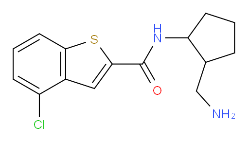 N-(2-(aminomethyl)cyclopentyl)-4-chlorobenzo[b]thiophene-2-carboxamide