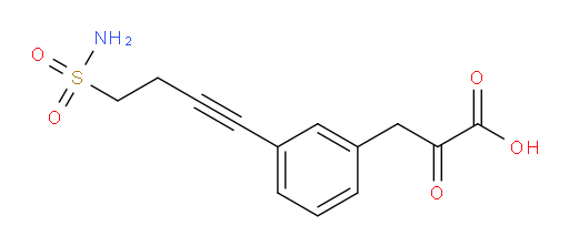 2-oxo-3-(3-(4-sulfamoylbut-1-yn-1-yl)phenyl)propanoic acid