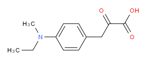 3-(4-(ethyl(methyl)amino)phenyl)-2-oxopropanoic acid