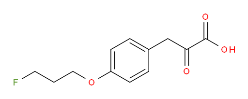 3-(4-(3-fluoropropoxy)phenyl)-2-oxopropanoic acid