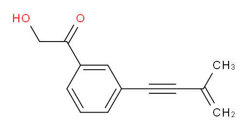 2-hydroxy-1-(3-(3-methylbut-3-en-1-yn-1-yl)phenyl)ethanone