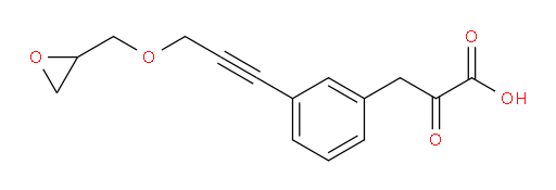 3-(3-(3-(oxiran-2-ylmethoxy)prop-1-yn-1-yl)phenyl)-2-oxopropanoic acid