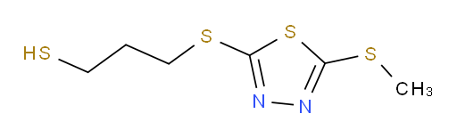 3-((5-(methylthio)-1,3,4-thiadiazol-2-yl)thio)propane-1-thiol