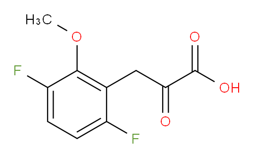 3-(3,6-difluoro-2-methoxyphenyl)-2-oxopropanoic acid