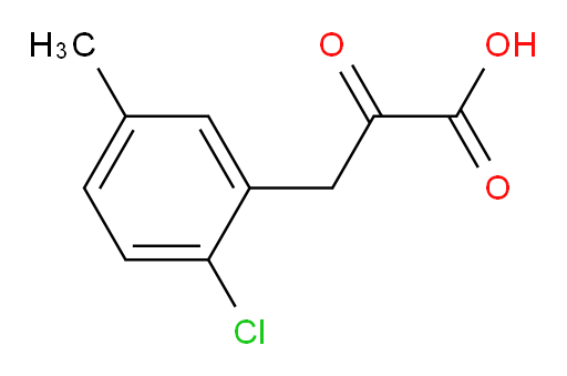 3-(2-chloro-5-methylphenyl)-2-oxopropanoic acid