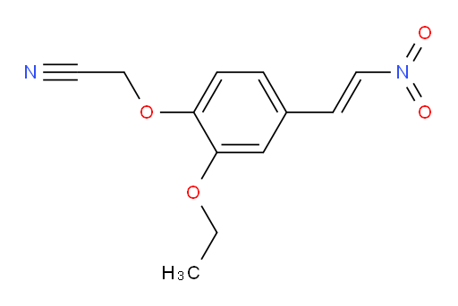 (E)-2-(2-ethoxy-4-(2-nitrovinyl)phenoxy)acetonitrile