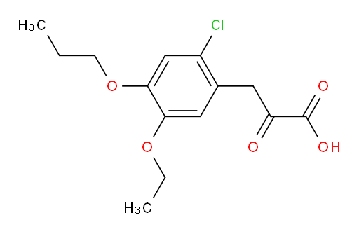 3-(2-chloro-5-ethoxy-4-propoxyphenyl)-2-oxopropanoic acid