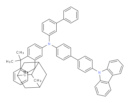 N-(4'-(9H-carbazol-9-yl)-[1,1'-biphenyl]-4-yl)-N-([1,1'-biphenyl]-3-yl)-10',10'-dimethyl-10'H-spiro[adamantane-2,9'-anthracen]-2'-amine