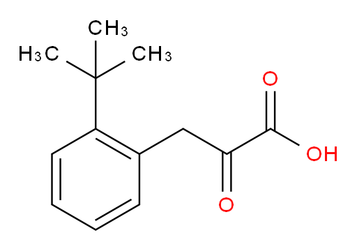 3-(2-(tert-butyl)phenyl)-2-oxopropanoic acid