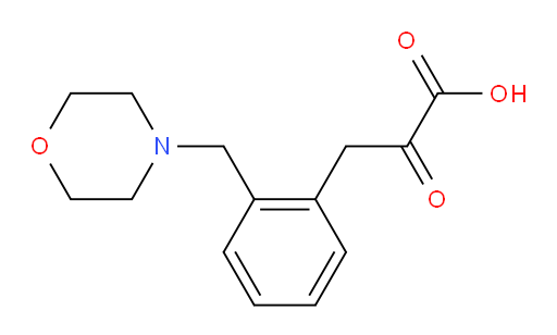 3-(2-(morpholinomethyl)phenyl)-2-oxopropanoic acid