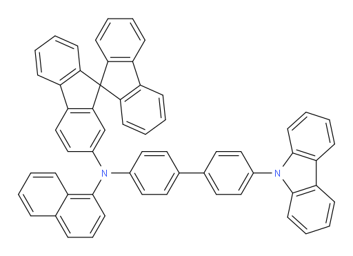 N-(4'-(9H-carbazol-9-yl)-[1,1'-biphenyl]-4-yl)-N-(naphthalen-1-yl)-9,9'-spirobi[fluoren]-2-amine