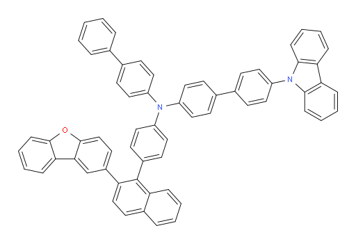 N-([1,1'-biphenyl]-4-yl)-4'-(9H-carbazol-9-yl)-N-(4-(2-(dibenzo[b,d]furan-2-yl)naphthalen-1-yl)phenyl)-[1,1'-biphenyl]-4-amine
