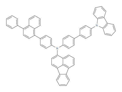 N-(4'-(9H-carbazol-9-yl)-[1,1'-biphenyl]-4-yl)-N-(4-(4-phenylnaphthalen-1-yl)phenyl)fluoranthen-3-amine
