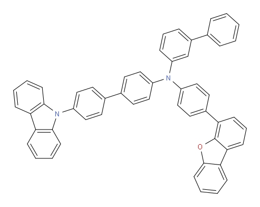 N-(4'-(9H-carbazol-9-yl)-[1,1'-biphenyl]-4-yl)-N-(4-(dibenzo[b,d]furan-4-yl)phenyl)-[1,1'-biphenyl]-3-amine