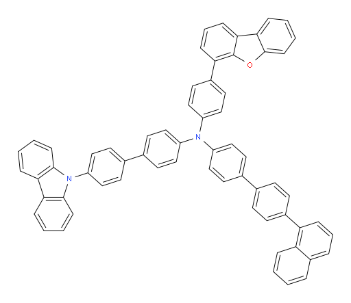 N-(4'-(9H-carbazol-9-yl)-[1,1'-biphenyl]-4-yl)-N-(4-(dibenzo[b,d]furan-4-yl)phenyl)-4'-(naphthalen-1-yl)-[1,1'-biphenyl]-4-amine