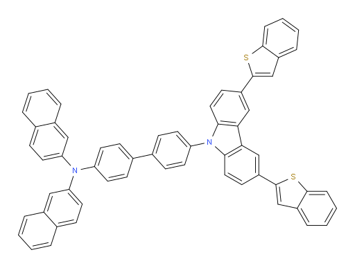 N-(4'-(3,6-bis(benzo[b]thiophen-2-yl)-9H-carbazol-9-yl)-[1,1'-biphenyl]-4-yl)-N-(naphthalen-2-yl)naphthalen-2-amine