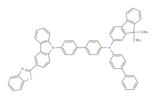 N-([1,1'-biphenyl]-4-yl)-N-(4'-(3-(benzo[d]thiazol-2-yl)-9H-carbazol-9-yl)-[1,1'-biphenyl]-4-yl)-9,9-dimethyl-9H-fluoren-2-amine