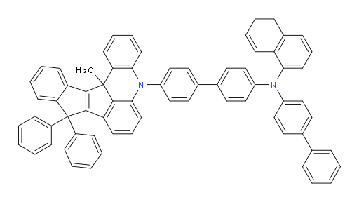 N-([1,1'-biphenyl]-4-yl)-N-(4'-(13c-methyl-9,9-diphenyl-9,13c-dihydro-5H-benzo[4,5]pentaleno[1,2,3-kl]acridin-5-yl)-[1,1'-biphenyl]-4-yl)naphthalen-1-amine