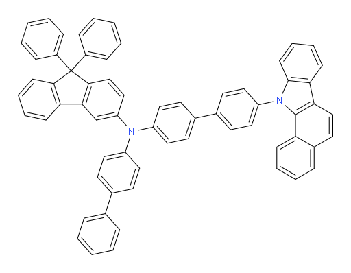 N-(4'-(11H-benzo[a]carbazol-11-yl)-[1,1'-biphenyl]-4-yl)-N-([1,1'-biphenyl]-4-yl)-9,9-diphenyl-9H-fluoren-3-amine