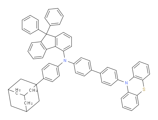 N-(4'-(10H-phenothiazin-10-yl)-[1,1'-biphenyl]-4-yl)-N-(4-(adamantan-1-yl)phenyl)-9,9-diphenyl-9H-fluoren-4-amine