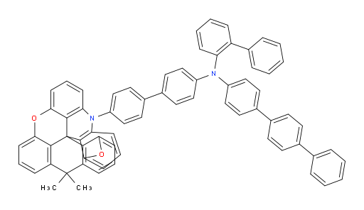 N-[1,1′-Biphenyl]-2-yl-N-[4′-(18,18-dimethyl-12,13-methano-4H-bis[1]benzopyrano[2,3,4-kl:4′,3′,2′-mn]acridin-4-yl)[1,1′-biphenyl]-4-yl][1,1′:4′,1′′-terphenyl]-4-amine (ACI)