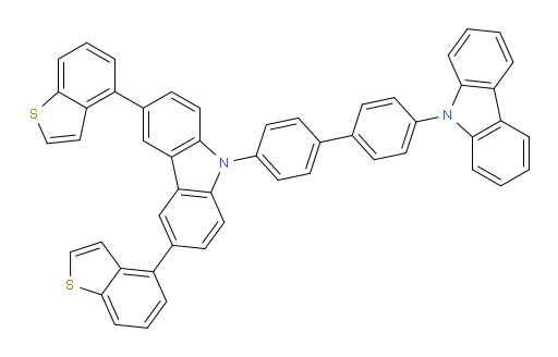 9-(4'-(9H-carbazol-9-yl)-[1,1'-biphenyl]-4-yl)-3,6-bis(benzo[b]thiophen-4-yl)-9H-carbazole