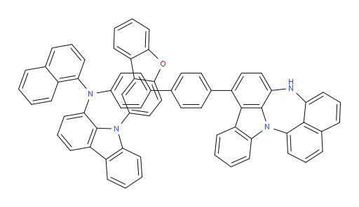 N-(4'-(4H-naphtho[1',8':5,6,7][1,4]diazepino[3,2,1-jk]carbazol-7-yl)-[1,1'-biphenyl]-4-yl)-9-(dibenzo[b,d]furan-2-yl)-N-(naphthalen-1-yl)-9H-carbazol-1-amine