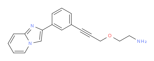 2-((3-(3-(imidazo[1,2-a]pyridin-2-yl)phenyl)prop-2-yn-1-yl)oxy)ethanamine