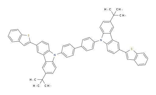 4,4'-bis(3-(benzo[b]thiophen-2-yl)-6-(tert-butyl)-9H-carbazol-9-yl)-1,1'-biphenyl