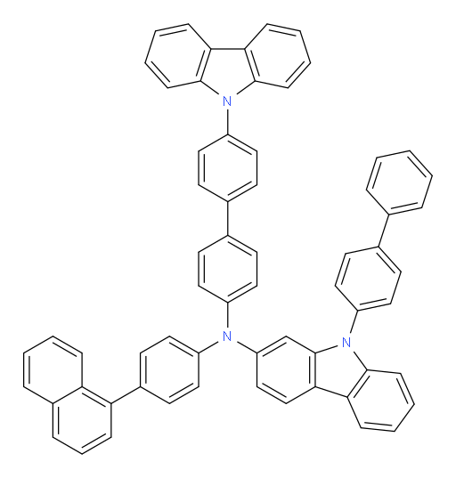 N-(4'-(9H-carbazol-9-yl)-[1,1'-biphenyl]-4-yl)-9-([1,1'-biphenyl]-4-yl)-N-(4-(naphthalen-1-yl)phenyl)-9H-carbazol-2-amine
