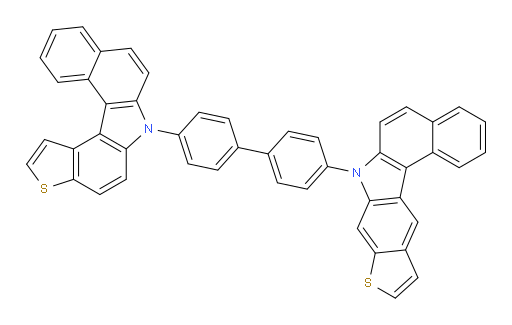 6-(4'-(7H-benzo[g]thieno[2,3-b]carbazol-7-yl)-[1,1'-biphenyl]-4-yl)-6H-benzo[c]thieno[3,2-g]carbazole