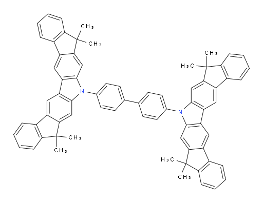 4,4'-bis(5,5,9,9-tetramethyl-5H-diindeno[2,1-b:1',2'-h]carbazol-7(9H)-yl)-1,1'-biphenyl