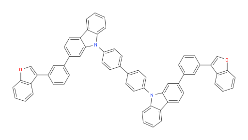 4,4'-bis(2-(3-(benzofuran-3-yl)phenyl)-9H-carbazol-9-yl)-1,1'-biphenyl