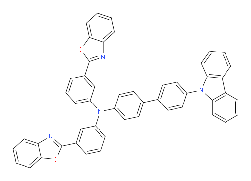 N,N-bis(3-(benzo[d]oxazol-2-yl)phenyl)-4'-(9H-carbazol-9-yl)-[1,1'-biphenyl]-4-amine